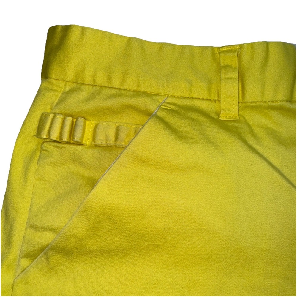 Royal &‎ Awesome Golf Shorts Mens 34 Yellow Cotton Stretch Tee Holder Logo - Picture 6 of 9